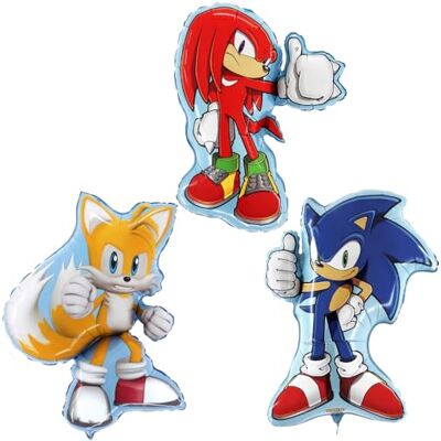 Toyland ® Set van 3 Sonic & Friends folieballonnen 1 x 74 cm (29 inch) Sonic, 1 x 84 cm (33 inch) Tails en 1 x 66 cm (26 inch) Knuckles karakter folieballonnen Toyland ® Set van 3 Sonic & Friends folieballonnen 1 x 74 cm (29 inch) Sonic, 1 x 84 cm (33 inch) Tails en 1 x 66 cm (26 inch) Knuckles karakter folieballonnen