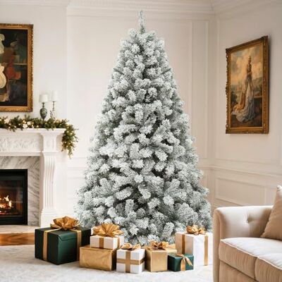 YITAHOME Kunstkerstboom met sneeuw, ca. 880 takpunten, met frame inklapsysteem en opvouwbare metalen standaard, snelle montage, voor thuis, kantoor, winkel, 182 x Φ95 cm YITAHOME Kunstkerstboom met sneeuw, ca. 880 takpunten, met frame inklapsysteem en opvouwbare metalen standaard, snelle montage, voor thuis, kantoor, winkel, 182 x Φ95 cm
