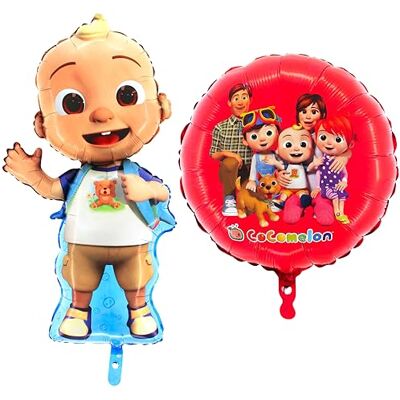 Toyland ® Cocomelon 2 stuks ballonnen grote JJ baby ballon 81 cm (32 inch) en ronde familie-ballon Cocomelon 45,7 cm (18 inch) feestdecoraties voor kinderen Toyland ® Cocomelon 2 stuks ballonnen grote JJ baby ballon 81 cm (32 inch) en ronde familie-ballon Cocomelon 45,7 cm (18 inch) feestdecoraties voor kinderen