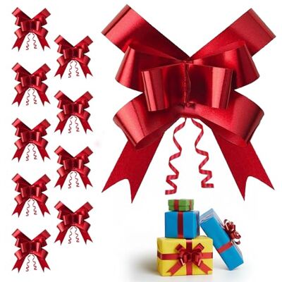 SHATCHI 10 stuks 50 mm/5 cm grote strikken voor partywand, cadeauverpakkingen, kerstbomen, bruiloft, verjaardag, bloemendecoratie, rood SHATCHI 10 stuks 50 mm/5 cm grote strikken voor partywand, cadeauverpakkingen, kerstbomen, bruiloft, verjaardag, bloemendecoratie, rood