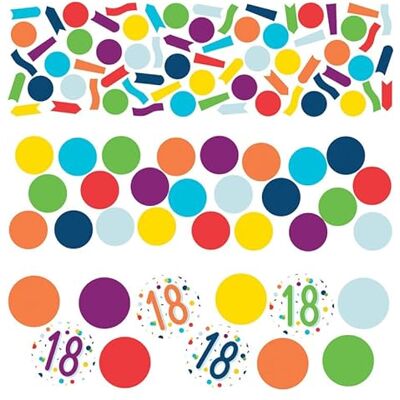 amscan Confetti verjaardag confetti van papier, 34 g, 18 stuks amscan Confetti verjaardag confetti van papier, 34 g, 18 stuks