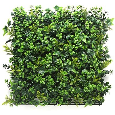 KARAT Plantenwand, kunstplanten om op te hangen aan de muur, 50 x 50 cm, wandtuin, kunstplant, decoratie voor muur, balkon en tuin, tropisch KARAT Plantenwand, kunstplanten om op te hangen aan de muur, 50 x 50 cm, wandtuin, kunstplant, decoratie voor muur, balkon en tuin, tropisch