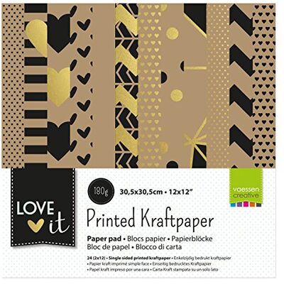 Creative Love It Collection Papierblok, meerkleurig, 30,5 x 30,5 cm, 24 vellen Creative Love It Collection Papierblok, meerkleurig, 30,5 x 30,5 cm, 24 vellen