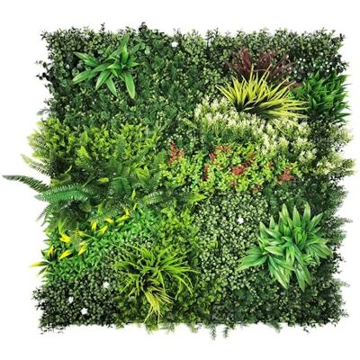 KARAT Meadow Plantenwand 100 x 100 cm, kunstwand met kliksysteem, natuurlijke groene muur, onderhoudsvrij, voor binnen en buiten KARAT Meadow Plantenwand 100 x 100 cm, kunstwand met kliksysteem, natuurlijke groene muur, onderhoudsvrij, voor binnen en buiten