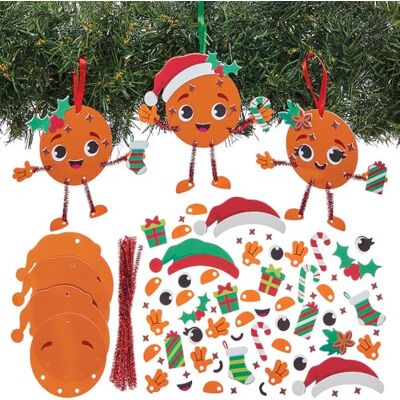 Baker Ross FN609 Kerstdecoratieset oranje en kruidnagel om te matchen 8-delige kerstknutselset voor kinderen, perfect voor de kerstboom Baker Ross FN609 Kerstdecoratieset oranje en kruidnagel om te matchen 8-delige kerstknutselset voor kinderen, perfect voor de kerstboom