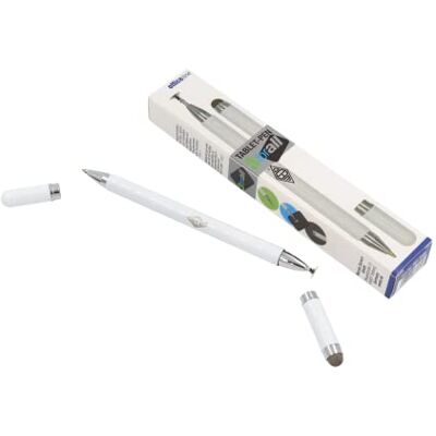 WEDO 2617000 Tablet Pen 3 for All stylus met schijfpunt, balpen en touch-tip veelzijdig inzetbaar voor nauwkeurig werken op de tablet blauwe vulling wit WEDO 2617000 Tablet Pen 3 for All stylus met schijfpunt, balpen en touch-tip veelzijdig inzetbaar voor nauwkeurig werken op de tablet blauwe vulling wit