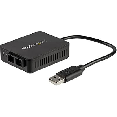 StarTech .com Converter USB naar glasvezel 100 Mbps USB 2.0 naar optische glasvezel 100 Base-FX SC aansluiting in Duplex-multimode, compatibel met vezel/MMF, tot 2 km USB naar LAN compacte vezel StarTech .com Converter USB naar glasvezel 100 Mbps USB 2.0 naar optische glasvezel 100 Base-FX SC aansluiting in Duplex-multimode, compatibel met vezel/MMF, tot 2 km USB naar LAN compacte vezel