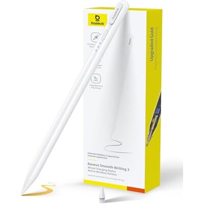 Baseus Stylus voor iPad 2018-2024, magnetische adsorptie, pen met 32 aanpasbare functies, 17 uur batterijduur, potlood voor iPad 6/7/8/9/10, Pro 11"/12,9"/13", Air 3/4/5/6, Mini 5/6 Baseus Stylus voor iPad 2018-2024, magnetische adsorptie, pen met 32 aanpasbare functies, 17 uur batterijduur, potlood voor iPad 6/7/8/9/10, Pro 11"/12,9"/13", Air 3/4/5/6, Mini 5/6