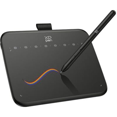 XP-Pen XPPen Deco 640 Tekentablet met 16384 drukniveaus, gevoeligheid, batterijloze pen, 15,2 x 10,2 cm, OSU grafisch tablet voor digitaal tekenen, onderwijs, ontwerp, bewerkingswerk XP-Pen XPPen Deco 640 Tekentablet met 16384 drukniveaus, gevoeligheid, batterijloze pen, 15,2 x 10,2 cm, OSU grafisch tablet voor digitaal tekenen, onderwijs, ontwerp, bewerkingswerk