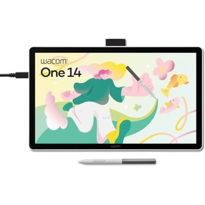 Wacom One 14, Pendisplay, Full HD, incl. standaardpen zonder batterij Wacom One 14, Pendisplay, Full HD, incl. standaardpen zonder batterij