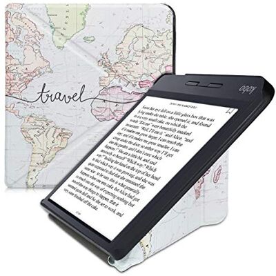 kwmobile Kobo Libra H2O E-readerhoes PU lederen fliphoes zwart veelkleurig kwmobile Kobo Libra H2O E-readerhoes PU lederen fliphoes zwart veelkleurig
