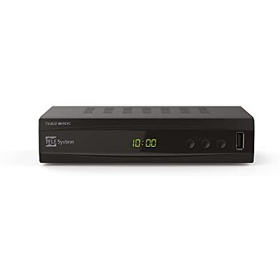 TELE System Telesystem DECODER T2 TS6822 TWIN PVR zwart TELE System Telesystem DECODER T2 TS6822 TWIN PVR zwart
