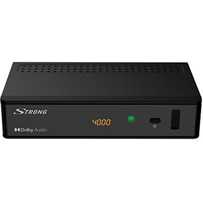 Strong SRT8215 Full HD DVB-T2 DTT-decoder, compatibel met HEVC265, HDMI, Scart, USB, opname en uitgesteld kijken, Dolby Digital Plus, zwart Strong SRT8215 Full HD DVB-T2 DTT-decoder, compatibel met HEVC265, HDMI, Scart, USB, opname en uitgesteld kijken, Dolby Digital Plus, zwart
