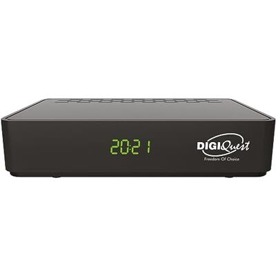 DIGIQUEST DVB-T2 G9 Mediaplayer digitale terrestrische decoder met dubbele afstandsbediening, zwart DIGIQUEST DVB-T2 G9 Mediaplayer digitale terrestrische decoder met dubbele afstandsbediening, zwart
