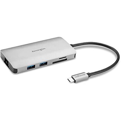Kensington UH1400P – universeel USB-C mobiel dockingstation, 8 poorten, 85 W, Ultra HD (4K bij 69 Hz voor 1 monitor), hoge resolutie, plug & play (K33820WW) Kensington UH1400P – universeel USB-C mobiel dockingstation, 8 poorten, 85 W, Ultra HD (4K bij 69 Hz voor 1 monitor), hoge resolutie, plug & play (K33820WW)