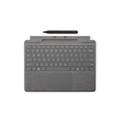 Microsoft Surface Pro-toetsenbord met Surface Slim Pen Platina QWERTZ Compatibel met Surface Pro Copilot+ PC (11e editie), Surface Pro 9 & Surface Pro 8 Microsoft Surface Pro-toetsenbord met Surface Slim Pen Platina QWERTZ Compatibel met Surface Pro Copilot+ PC (11e editie), Surface Pro 9 & Surface Pro 8