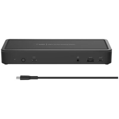 Belkin USB-C dockingstation met 14 poorten (65 W, Power Delivery, 4K-scherm, 2x HDMI, 2x DisplayPort, 3x USB-C, 5x USB-A, 1x Gigabit Ethernet, voor Chromebook, Windows-pc, XPS, enz.) Belkin USB-C dockingstation met 14 poorten (65 W, Power Delivery, 4K-scherm, 2x HDMI, 2x DisplayPort, 3x USB-C, 5x USB-A, 1x Gigabit Ethernet, voor Chromebook, Windows-pc, XPS, enz.)