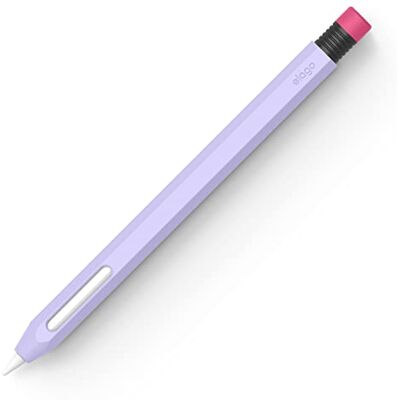 elago Classic Pencil Case Compatibel met Apple Pencil 2e Generatie Cover Hoes, Klassiek Design, Compatibel met Magnetisch Opladen & Dubbele Tap (MOET INSTALLATIE INSTRUCTIES LEZEN) (Lavendel) Design Classique Compatible avec la Charge Magnétique et Doub elago Classic Pencil Case Compatibel met Apple Pencil 2e Generatie Cover Hoes, Klassiek Design, Compatibel met Magnetisch Opladen & Dubbele Tap (MOET INSTALLATIE INSTRUCTIES LEZEN) (Lavendel) Design Classique Compatible avec la Charge Magnétique et Doub