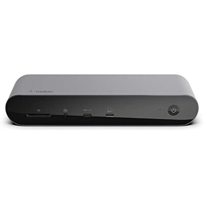 Belkin Thunderbolt 4 Pro dockingstation, enkele weergave 8K bij 30 Hz, 4K dubbel display, 2 Thunderbolt 4-poorten, 2 HDMI-poorten, 90 W Power Delivery, audio-ingang/-uitgang, MacBook Pro, XPS enz. Belkin Thunderbolt 4 Pro dockingstation, enkele weergave 8K bij 30 Hz, 4K dubbel display, 2 Thunderbolt 4-poorten, 2 HDMI-poorten, 90 W Power Delivery, audio-ingang/-uitgang, MacBook Pro, XPS enz.