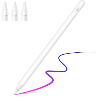 UGREEN Magnetische Touch Stylus Draadloos Opladen Palm Rejectie Kanteldetectie Pencil Hoge Precisie Compatibel met iPad Pro 12,9/11 inch 2018-2022 Air 4/5 10 Mini 6 UGREEN Magnetische Touch Stylus Draadloos Opladen Palm Rejectie Kanteldetectie Pencil Hoge Precisie Compatibel met iPad Pro 12,9/11 inch 2018-2022 Air 4/5 10 Mini 6