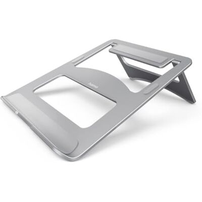 Hama Laptopstandaard "Aluminium" (laptopstandaard tot 39,4 cm, hoogte 7 cm, antislip, opvouwbaar, optimale ventilatie, voor computer) zilver Hama Laptopstandaard "Aluminium" (laptopstandaard tot 39,4 cm, hoogte 7 cm, antislip, opvouwbaar, optimale ventilatie, voor computer) zilver
