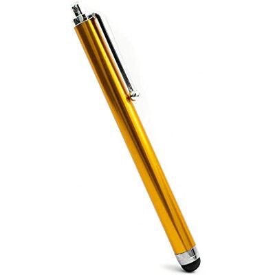 SYSTEM-S Aluminium stylus pen oranje voor tablet, smartphone, laptop, Surface SYSTEM-S Aluminium stylus pen oranje voor tablet, smartphone, laptop, Surface