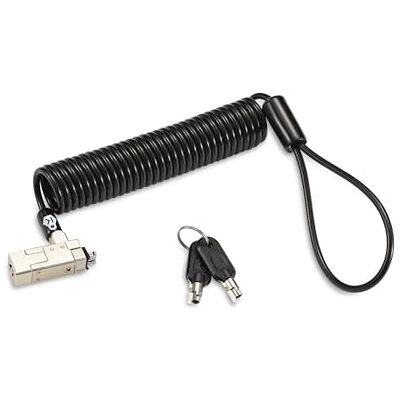 Kensington Slim NanoSaver® 2.0 draagbare diefstalbeveiliging voor laptop K65025WW kabelslot zilver zwart 1,8 m Kensington Slim NanoSaver® 2.0 draagbare diefstalbeveiliging voor laptop K65025WW kabelslot zilver zwart 1,8 m