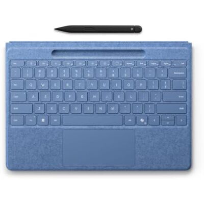 Microsoft Surface Pro Flex Keyboard (QWERTZ) met fijne pen Alcantara® 2-in-1 voor Surface Pro Copilot+ PC met Windows 11 Saffierblauw Microsoft Surface Pro Flex Keyboard (QWERTZ) met fijne pen Alcantara® 2-in-1 voor Surface Pro Copilot+ PC met Windows 11 Saffierblauw