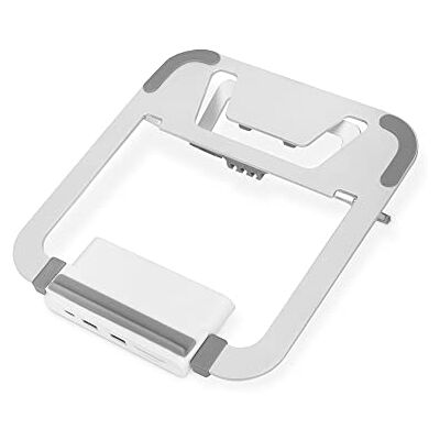 Digitus Verstelbare laptopstandaard met geïntegreerd USB-C dockingstation met 8 poorten Digitus Verstelbare laptopstandaard met geïntegreerd USB-C dockingstation met 8 poorten
