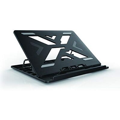Conceptronic Thana 03B Ergo S laptopkoelbasis (tot 15,6 inch, ergonomisch, 7 hoogteniveaus, verstelbaar), kleur zwart Conceptronic Thana 03B Ergo S laptopkoelbasis (tot 15,6 inch, ergonomisch, 7 hoogteniveaus, verstelbaar), kleur zwart