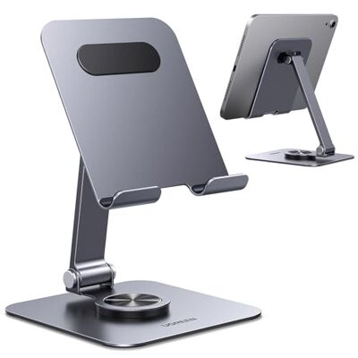 UGREEN Tabletstandaard, verstelbaar, 360 graden draaibaar, opvouwbare telefoonhouder van aluminium, compatibel met iPhone 17 Pro Max Air iPad Pro Air Mini Galaxy Tab A11 S11 A9 Redmi Pad UGREEN Tabletstandaard, verstelbaar, 360 graden draaibaar, opvouwbare telefoonhouder van aluminium, compatibel met iPhone 17 Pro Max Air iPad Pro Air Mini Galaxy Tab A11 S11 A9 Redmi Pad