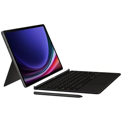 Samsung EF-DX825 Beschermhoes voor Galaxy Tab S10+ Tab S9 + Tab S9 FE+ met QWERTZ-toetsenbord en AI-knop, tweedelige hoes, slank design, S Pen-compartiment zwart Samsung EF-DX825 Beschermhoes voor Galaxy Tab S10+ Tab S9 + Tab S9 FE+ met QWERTZ-toetsenbord en AI-knop, tweedelige hoes, slank design, S Pen-compartiment zwart