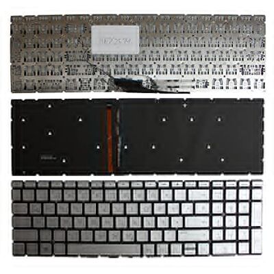 Power4Laptops Notebook toetsenbord met achtergrondverlichting voor HP Home 15-da0206ng zilver Power4Laptops Notebook toetsenbord met achtergrondverlichting voor HP Home 15-da0206ng zilver