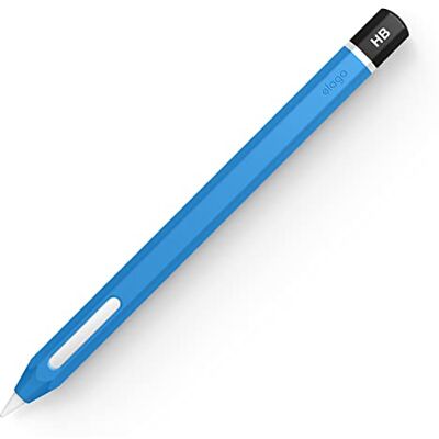 elago Classic Pencil Case Compatibel met Apple Pencil 2e Generatie Cover Sleeve, Duurzaam Silicone, Klassiek Ontwerp, Compatibel met Magnetisch Opladen (Blauw) Design Classique Compatible avec la Charge Magnétique et Double Tap [Lire Installation Instru elago Classic Pencil Case Compatibel met Apple Pencil 2e Generatie Cover Sleeve, Duurzaam Silicone, Klassiek Ontwerp, Compatibel met Magnetisch Opladen (Blauw) Design Classique Compatible avec la Charge Magnétique et Double Tap [Lire Installation Instru