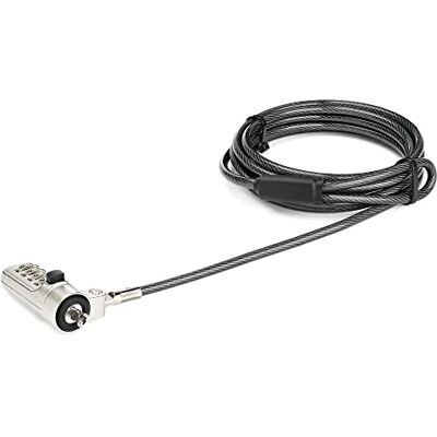 StarTech Veiligheidskabel voor laptop met code, 4 cijfers, reset, laptop van staal, 2 m (LTLOCKNBL) StarTech Veiligheidskabel voor laptop met code, 4 cijfers, reset, laptop van staal, 2 m (LTLOCKNBL)