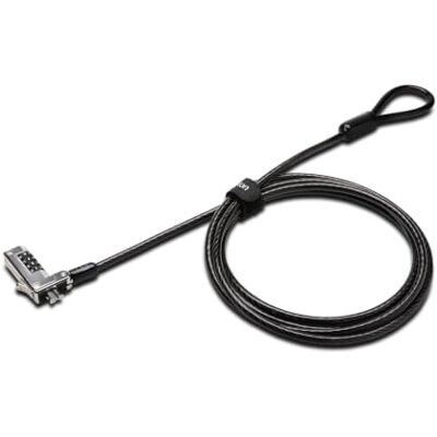 Kensington Combinatiekabel voor ultradunne en 2-in-1 laptops met standaard veiligheidsinkeping; diefstalbeveiliging met kabel 1,8 m snijbestendig (K60600WW) Kensington Combinatiekabel voor ultradunne en 2-in-1 laptops met standaard veiligheidsinkeping; diefstalbeveiliging met kabel 1,8 m snijbestendig (K60600WW)