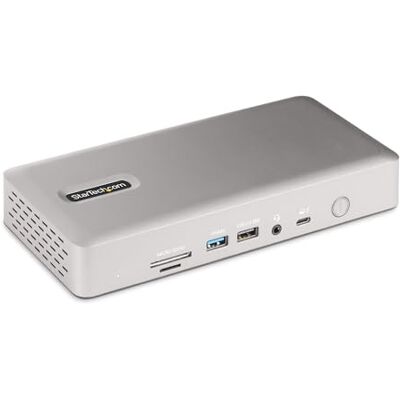 StarTech . com Thunderbolt 4 dockingstation voor meerdere schermen, Quad/Triple/Dual Display, 2 x HDMI/DP, 7 x USB-hub, 2,5 GbE, 98 W StarTech . com Thunderbolt 4 dockingstation voor meerdere schermen, Quad/Triple/Dual Display, 2 x HDMI/DP, 7 x USB-hub, 2,5 GbE, 98 W