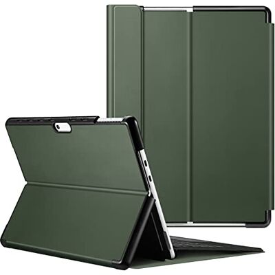 FINTIE Hoes compatibel met Microsoft Surface Pro 9 (versie 2022) 13 inch dunne harde hoes met meerdere hoekweergave, compatibel met toetsenbord type Cover (versie 2022) alpinegroen FINTIE Hoes compatibel met Microsoft Surface Pro 9 (versie 2022) 13 inch dunne harde hoes met meerdere hoekweergave, compatibel met toetsenbord type Cover (versie 2022) alpinegroen