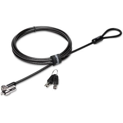 Kensington MicroSaver 2.0 veiligheidskabel met sleutel, voor laptops, koolstofstaal, snijvast, robuust, 10 mm, vergrendelingstechnologie T-bar, 1,8 m lang (K65020EU) Kensington MicroSaver 2.0 veiligheidskabel met sleutel, voor laptops, koolstofstaal, snijvast, robuust, 10 mm, vergrendelingstechnologie T-bar, 1,8 m lang (K65020EU)