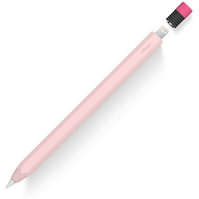 elago Klassiek etui compatibel met Apple Pencil 1e generatie, klassiek design, duurzame siliconen (mooi roze) elago Klassiek etui compatibel met Apple Pencil 1e generatie, klassiek design, duurzame siliconen (mooi roze)