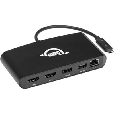 OWC Thunderbolt 3 Mini Dock met zwarte kabel OWC Thunderbolt 3 Mini Dock met zwarte kabel