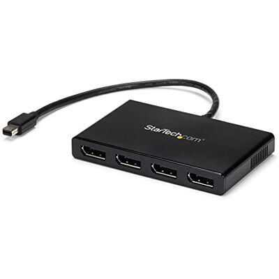 StarTech .com MST Mini DisplayPort Hub met 4 poorten, 4K 30 Hz, Adapter voor Multi-Stream/Multiscreen/Multidisplays/Mini DP op 3 DisplayPort 1.2 (DP) (MSTMDP124DP) StarTech .com MST Mini DisplayPort Hub met 4 poorten, 4K 30 Hz, Adapter voor Multi-Stream/Multiscreen/Multidisplays/Mini DP op 3 DisplayPort 1.2 (DP) (MSTMDP124DP)