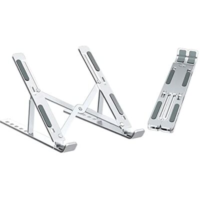 Ewent Laptopstandaard – gemakkelijk inklapbare standaard, verstelbare niveaus – laptopstandaard van aluminium – geschikt voor laptops van 10 tot 15,6 inch Ewent Laptopstandaard – gemakkelijk inklapbare standaard, verstelbare niveaus – laptopstandaard van aluminium – geschikt voor laptops van 10 tot 15,6 inch