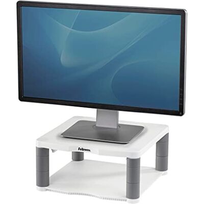 Fellowes 91717 Premium ergonomische monitorstandaard lichtgrijs Fellowes 91717 Premium ergonomische monitorstandaard lichtgrijs