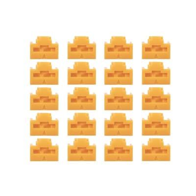LINDY 47898 RJ-45 poortblokken (zonder sleutel), 20 stuks, kleur oranje LINDY 47898 RJ-45 poortblokken (zonder sleutel), 20 stuks, kleur oranje
