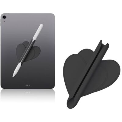 Leeneen Siliconen hoes compatibel met Apple Pencil (USB-C) Apple Pencil 1e/2e generatie en sommige andere pennen, sterke lijm bevestigd aan de iPad-hoes voor styluspen (zwart) Leeneen Siliconen hoes compatibel met Apple Pencil (USB-C) Apple Pencil 1e/2e generatie en sommige andere pennen, sterke lijm bevestigd aan de iPad-hoes voor styluspen (zwart)