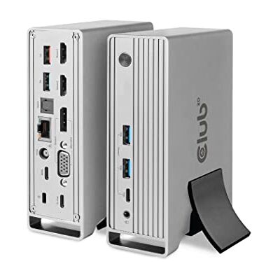 Club 3D USB Gen2 Type-C Triple Display DP Alt Mode + Dynamic PD laadstation met 120 W PS Club 3D USB Gen2 Type-C Triple Display DP Alt Mode + Dynamic PD laadstation met 120 W PS