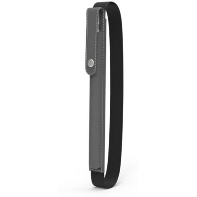 MoKo Lederen potloodhouder voor Apple Pencil, Space Gray Geschikt voor Apple Pencil Pro, 1e / 2e generatie, USB-C en gelijkaardige stylus pen, elastische band MoKo Lederen potloodhouder voor Apple Pencil, Space Gray Geschikt voor Apple Pencil Pro, 1e / 2e generatie, USB-C en gelijkaardige stylus pen, elastische band
