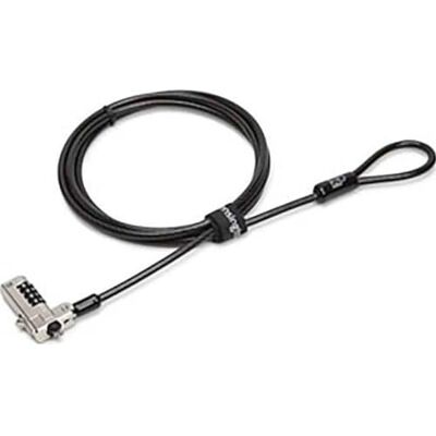 Kensington N17 laptopcombinatieslot met snijbestendige kabel voor apparaten met wigvormig veiligheidsslot, ideaal voor laptops en Alienware Kensington N17 laptopcombinatieslot met snijbestendige kabel voor apparaten met wigvormig veiligheidsslot, ideaal voor laptops en Alienware