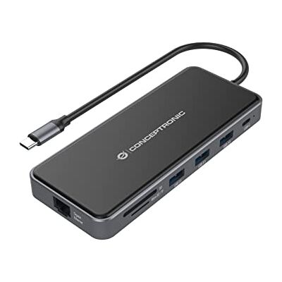 Conceptronic DONN15G 12-in-1 USB 3.0 Gen 1 dockingstation Conceptronic DONN15G 12-in-1 USB 3.0 Gen 1 dockingstation